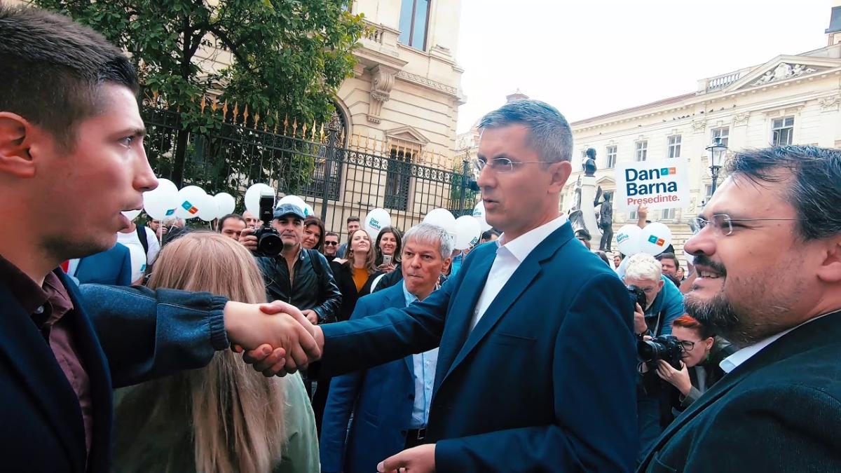 Depunerea candidaturii la prezidențiale a lui Dan Barna, în 2 minute