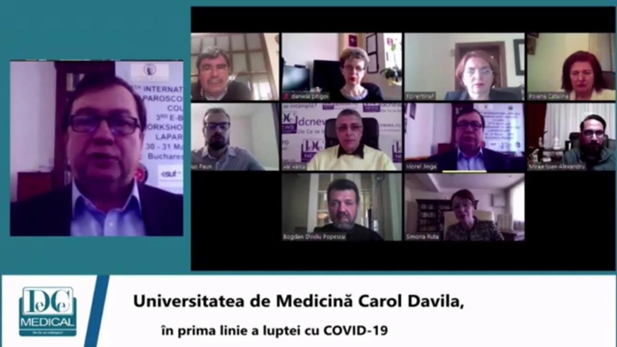 Universitatea de Medicină Carol Davila, în prima linie a luptei cu COVID-19