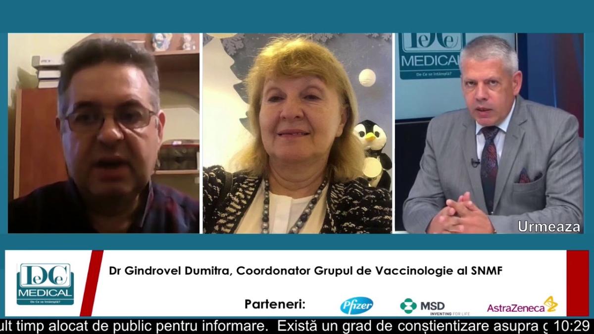 Gindrovel Dumitra, la dezbaterea „Vaccinarea: ignorată în România”