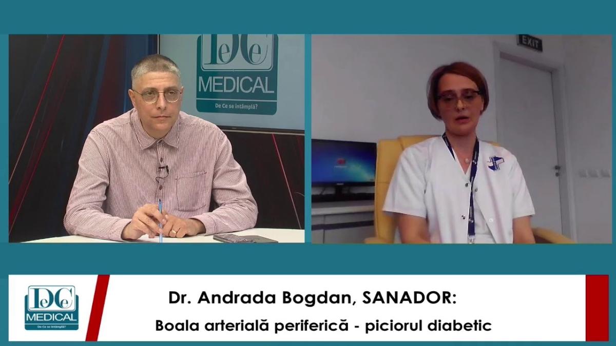 Dr. Andrada Bogdan, boala arteriala periferica la Interviurile DC News