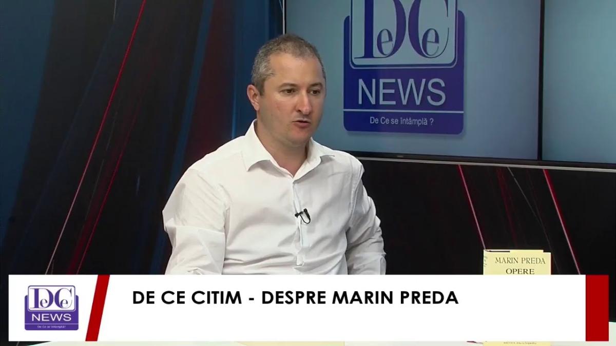 De Ce Citim, live pe DCNews- despre Marin Preda