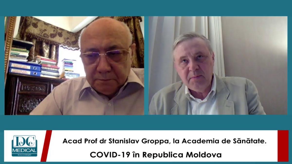 Acad Prof dr Stanislav Groppa, la Academia de Sănătate. COVID-19 în Republica Moldova