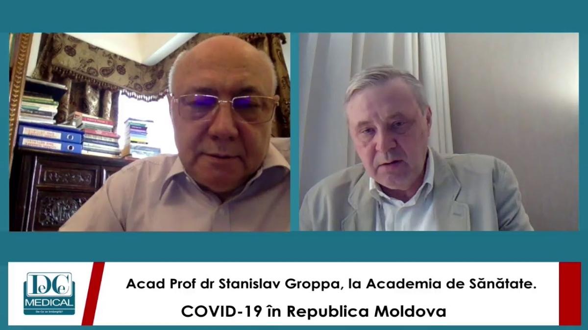 Acad Prof dr Stanislav Groppa, la Academia de Sănătate. COVID-19 în Republica Moldova