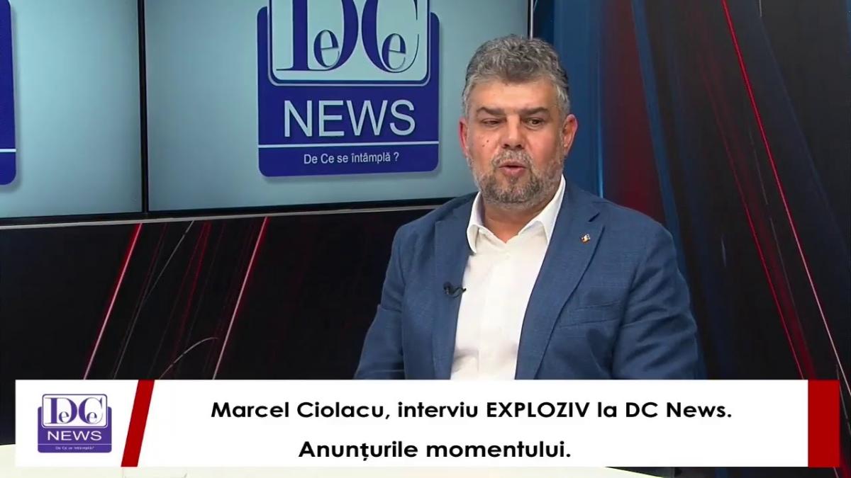 Marcel Ciolacu, interviu EXPLOZIV la DC News. Anunțurile momentului