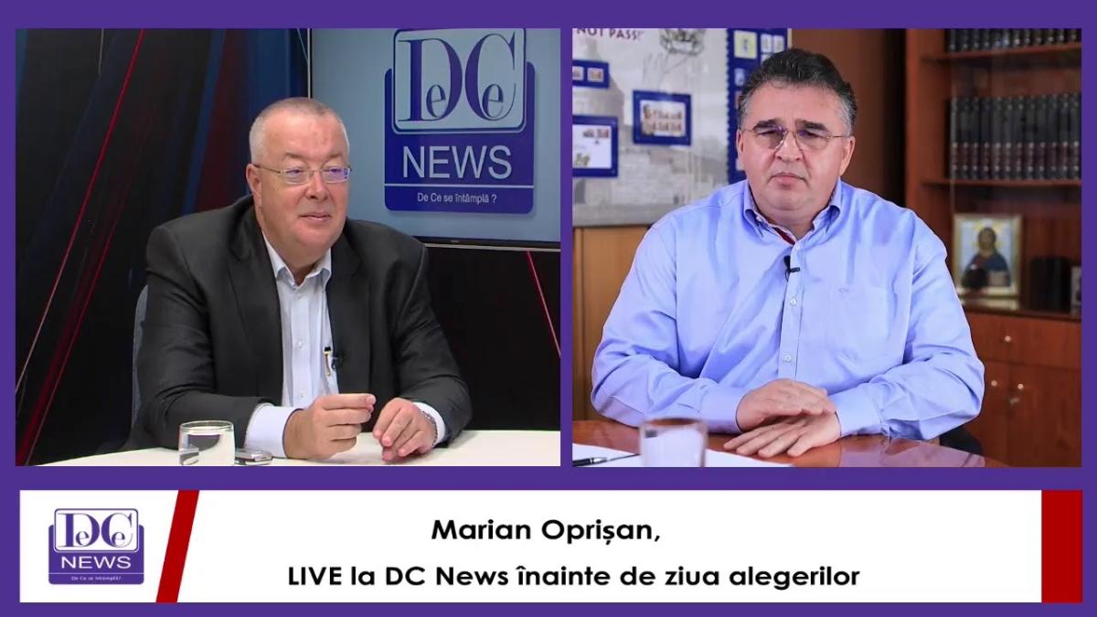 Marian Oprișan, LIVE la DC News înainte de ziua alegerilor
