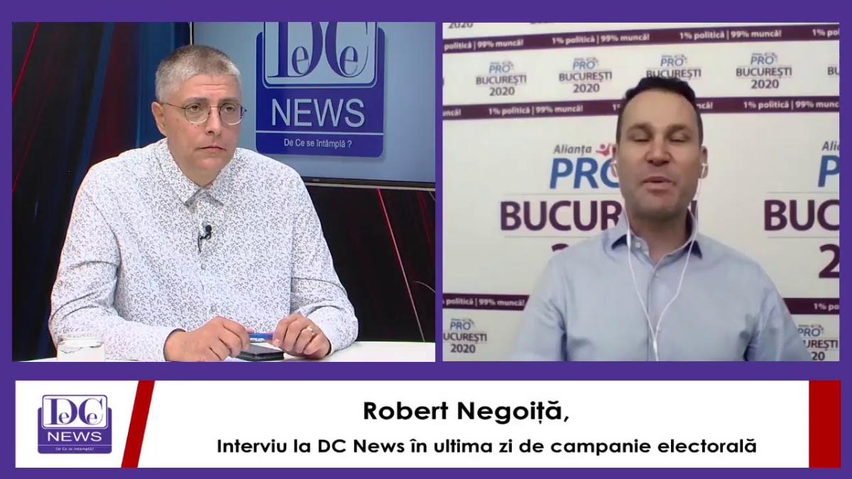 Robert Negoiţă, interviu la DC News în ultima zi de campanie electorală