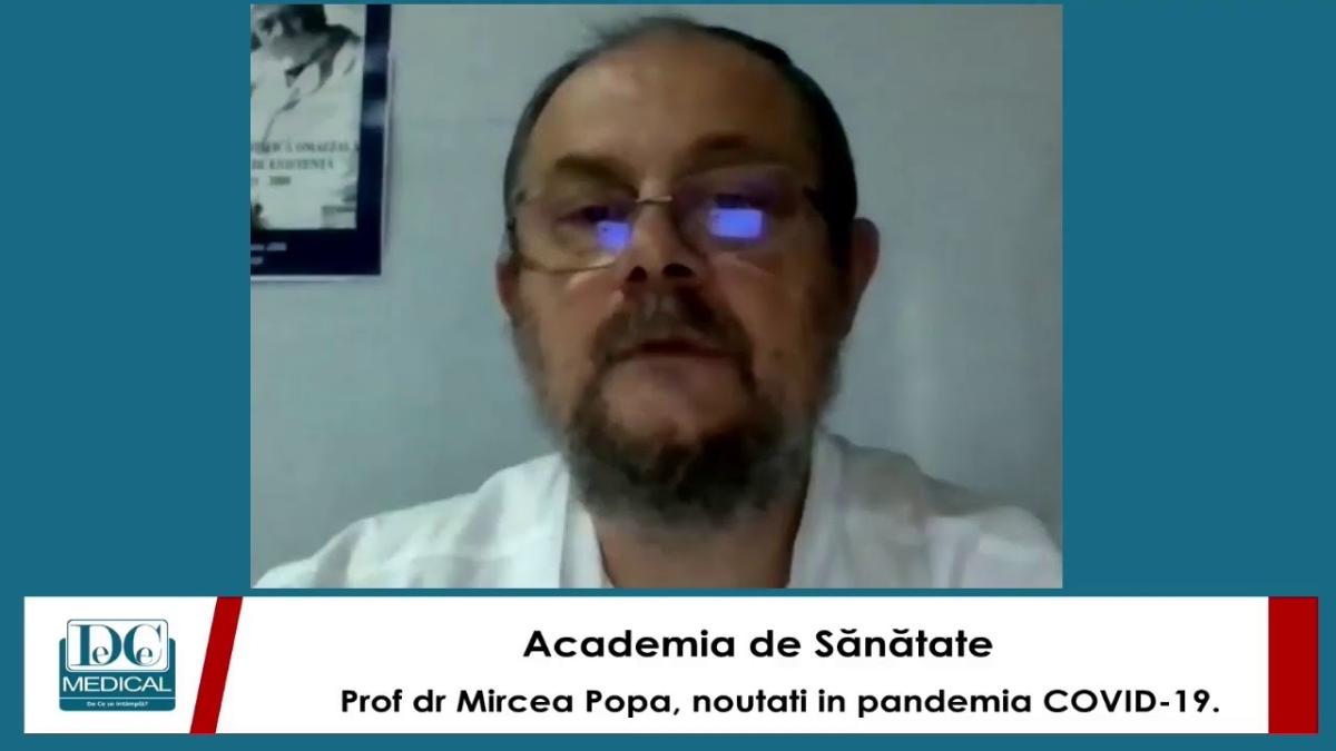 Prof dr Mircea Popa, vaccinuri in pandemia COVID-19. Academia de Sanatate