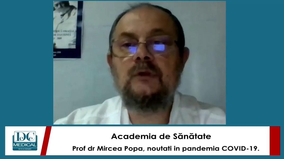 Prof dr Mircea Popa, vaccinuri in pandemia COVID-19. Academia de Sanatate