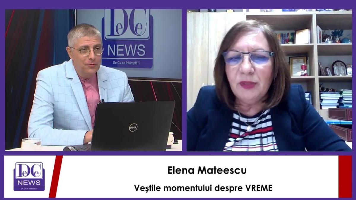 Elena Mateescu, directoarea ANM, veștile momentului despre VREME