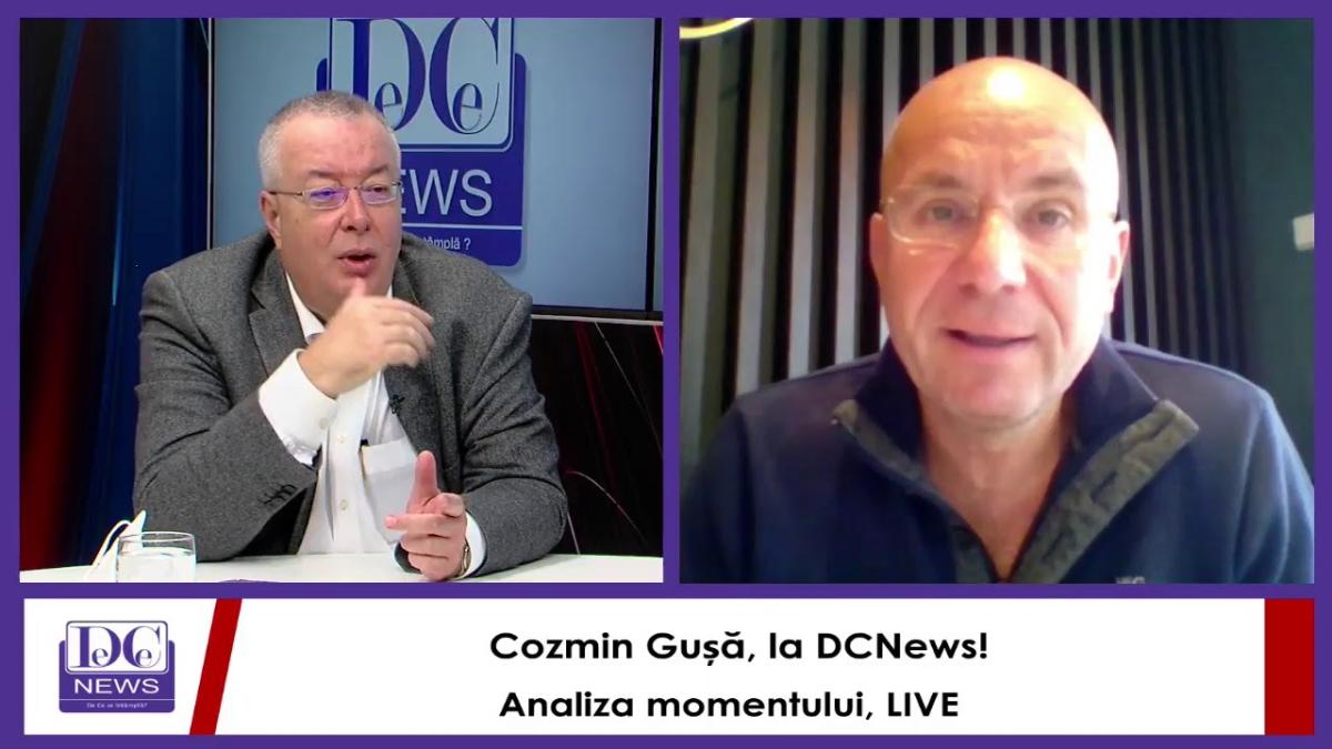 Cozmin Gușă, la DCNews! Analiza momentului, LIVE