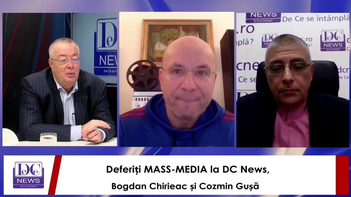 ”Deferiți mass-media” la DC News, cu Bogdan Chirieac și Cozmin Gușă