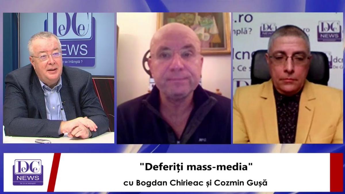 "Deferiți mass-media", la DC News, cu Bogdan Chirieac și Cozmin Gușă