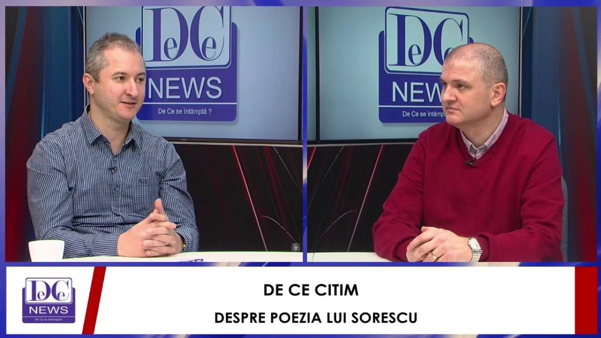 De Ce Citim - Despre poezia lui Marin Sorescu, LIVE pe DC News