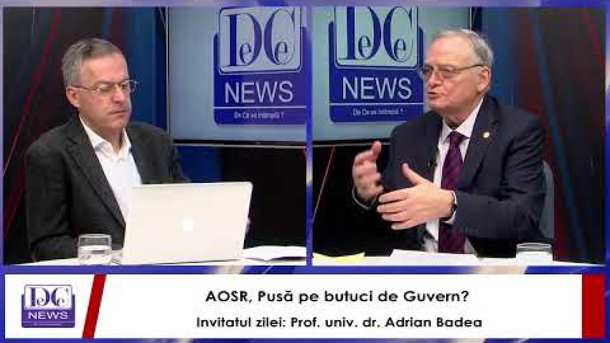 "Ce se întâmplă?", la DCNews cu Răzvan Dumitrescu. Invitatul zilei: Prof. univ. dr. Adrian Badea