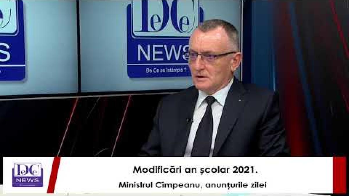 Modificări an școlar 2021. Ministrul Cîmpeanu, anunțurile zilei