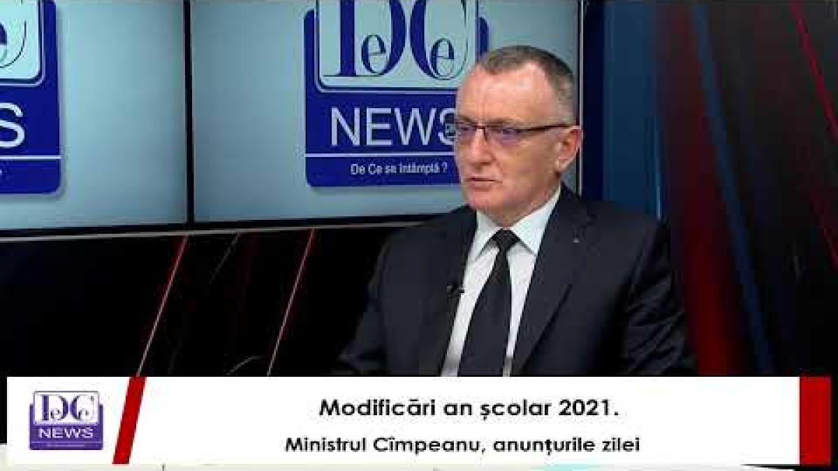 Modificări an școlar 2021. Ministrul Cîmpeanu, anunțurile zilei