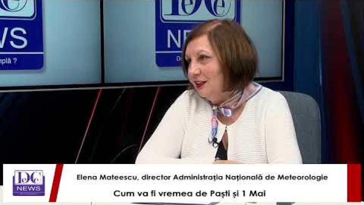 Elena Mateescu, directoarea ANM, la DCNews. Noi informații despre starea vremii