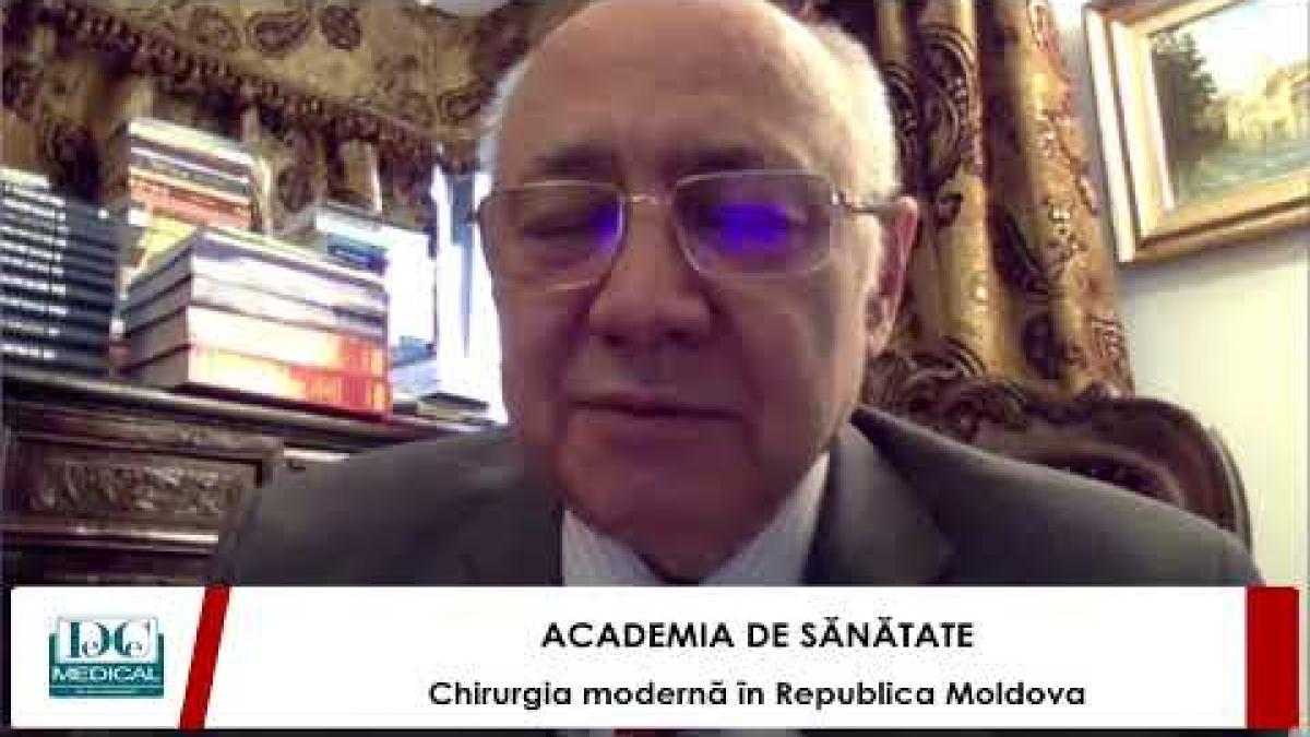 Dr Adrian Hotineanu: Chirurgia modernă în Republica Moldova, la Academia de Sănătate