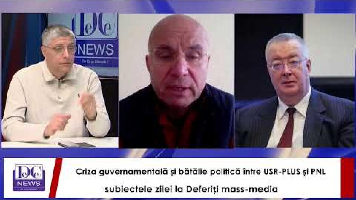 Criza guvernamentală și bătălie politică între USR-PLUS și PNL, la Deferiți mass-media