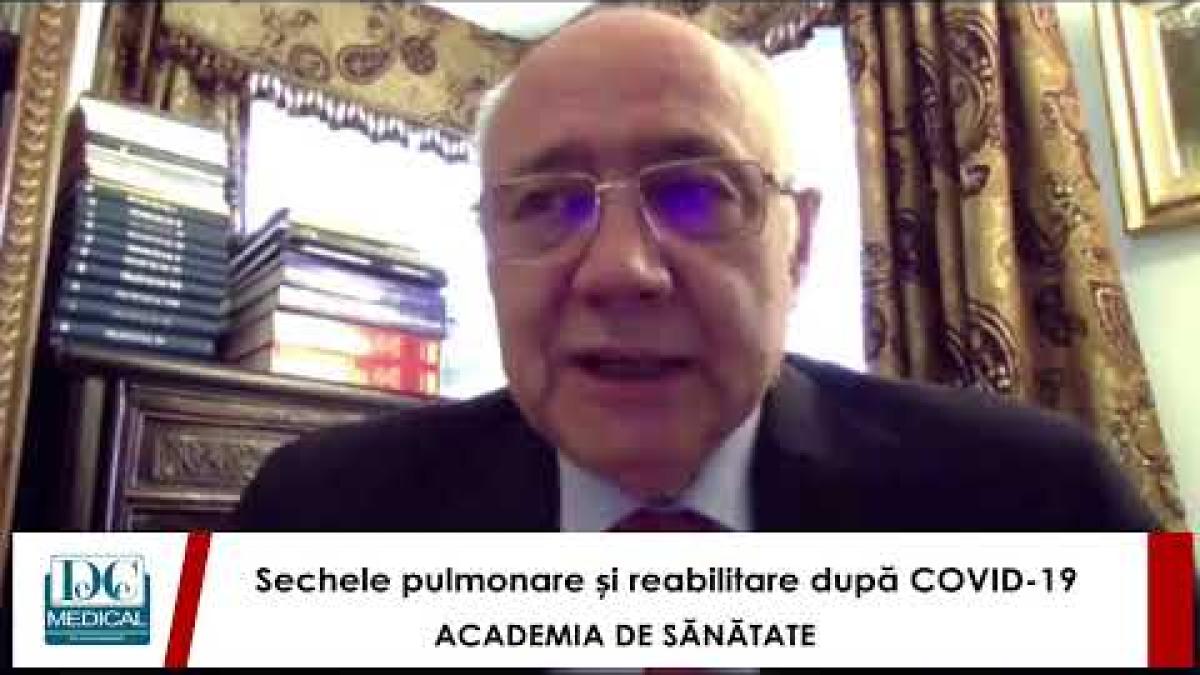 Conf dr Paraschiva Postolache: Sechele și reabilitare după COVID-19. Academia de Sănătate