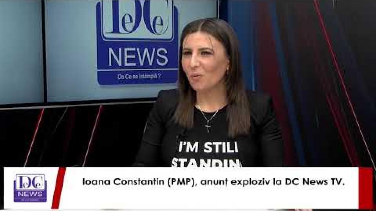 Ioana Constantin (PMP), anunţ exploziv la DC News TV. Interviul zilei