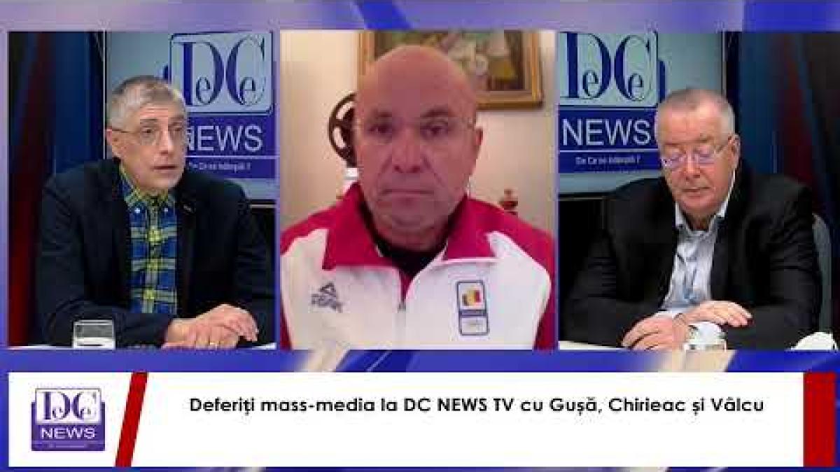 Deferiți mass-media la DC NEWS TV cu Gușă, Chirieac și Vâlcu
