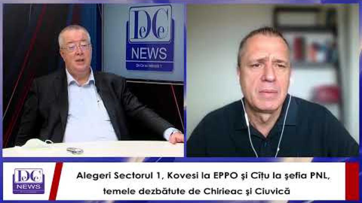 Alegeri Sectorul 1, Kovesi la EPPO şi Cîţu la şefia PNL, temele dezbătute de  Chirieac şi Ciuvică