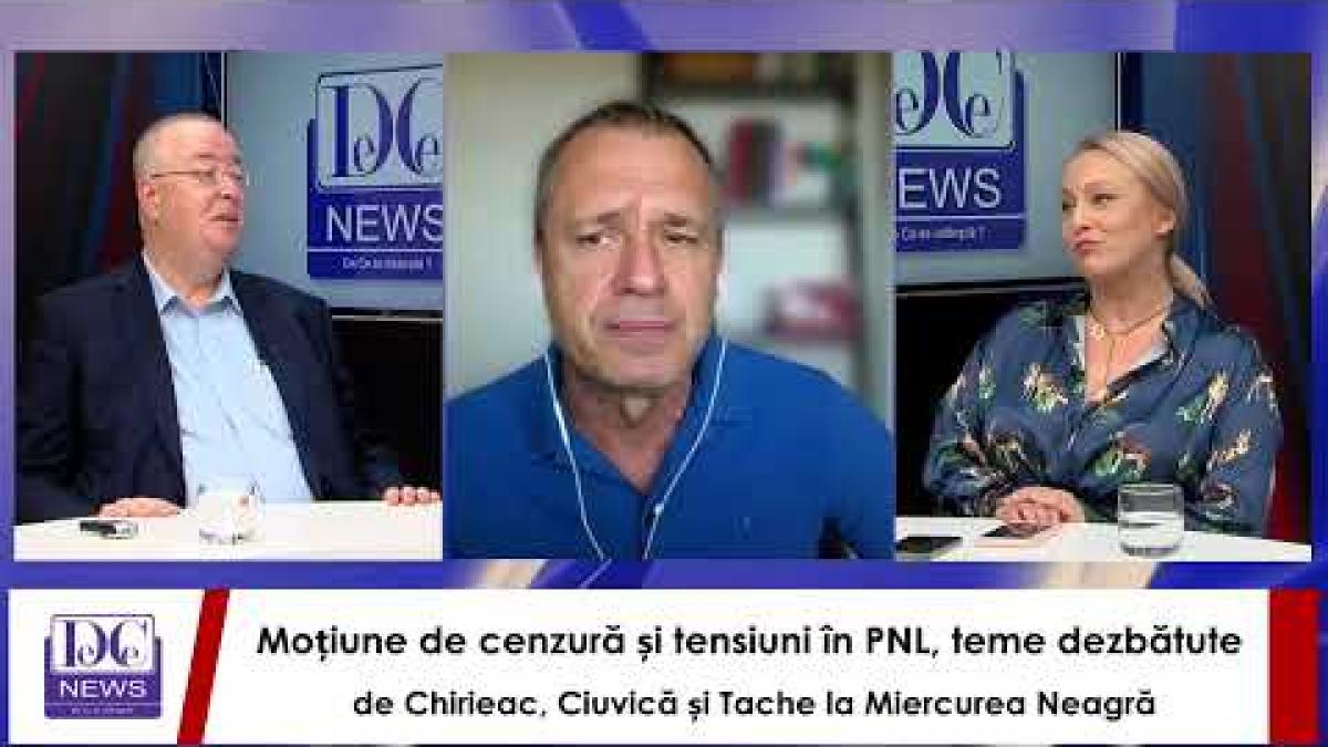 Moțiune de cenzură și tensiuni în PNL, dezbătute de Chirieac, Ciuvică și Tache la Miercurea Neagră