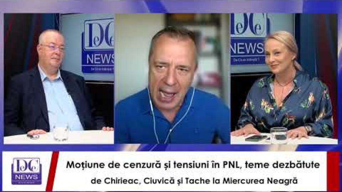 Moțiune de cenzură și tensiuni în PNL, dezbătute de Chirieac, Ciuvică și Tache la Miercurea Neagră