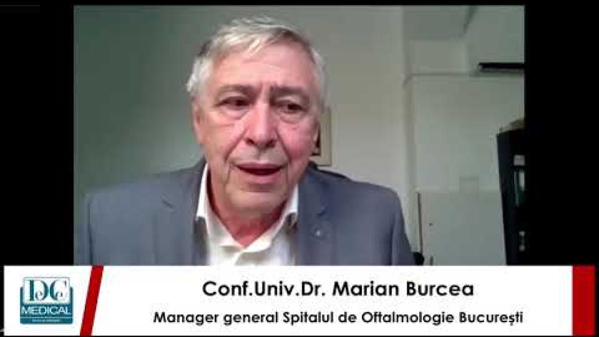 Conf. dr. Marian Burcea: Transplantul de cornee, la Academia de Sănătate
