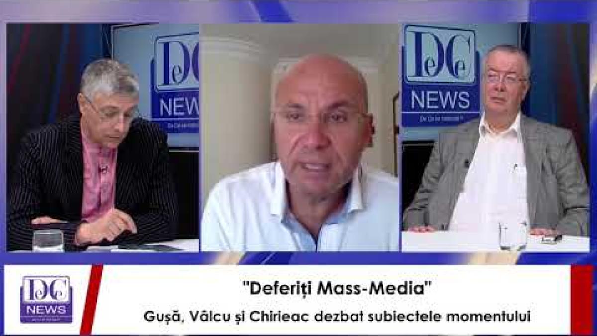 Deferiți mass-media, 9 iulie 2021. Chirieac, Gușă și Vâlcu dezbat subiectele săptămânii