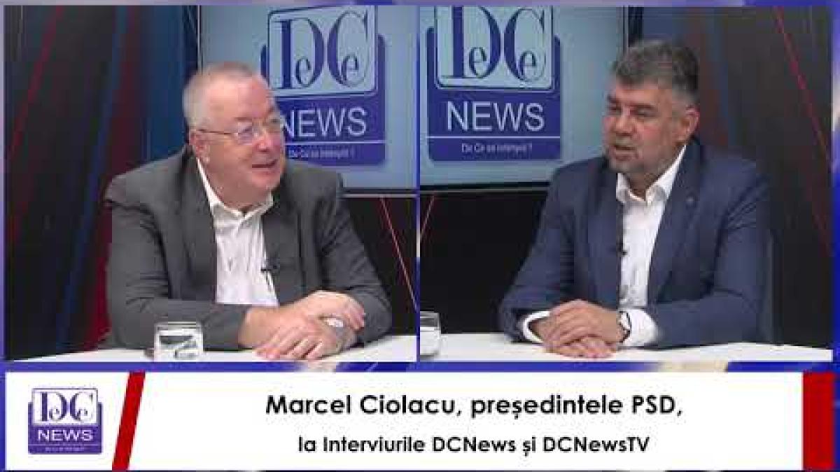 Marcel Ciolacu, președintele PSD, la Interviurile DCNews și DCNewsTV