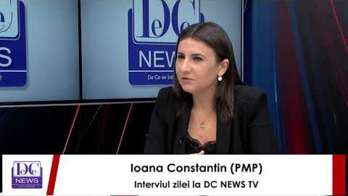 Ioana Constantin (PMP), interviul zilei la DC NEWS TV