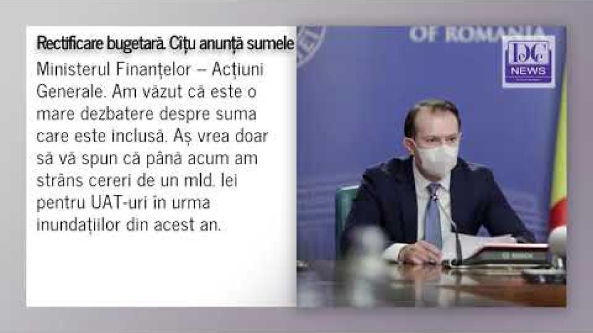 Cîțu anunță ministerele care primesc cei mai mulți bani la rectificare