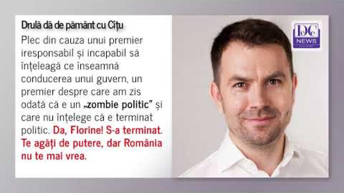 Drulă, atac după atac pentru Cîțu. „Da, Florine! S-a terminat”