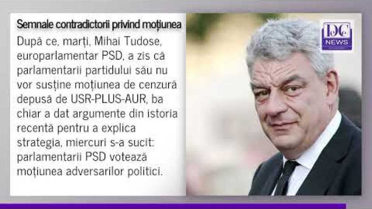 mihai tudose mesaje contradictorii despre motiune cum sa nu se acuze blat politic