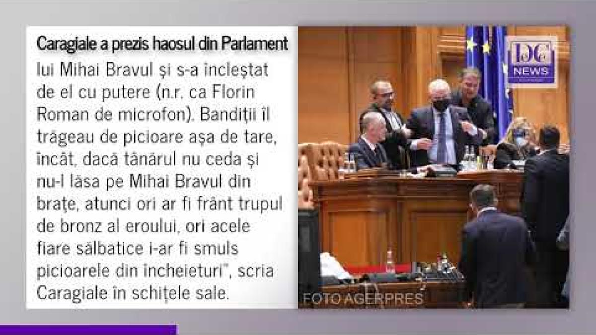 Caragiale a prezis mascarada lui Florin Roman din Parlament. Momentul e incredibil!