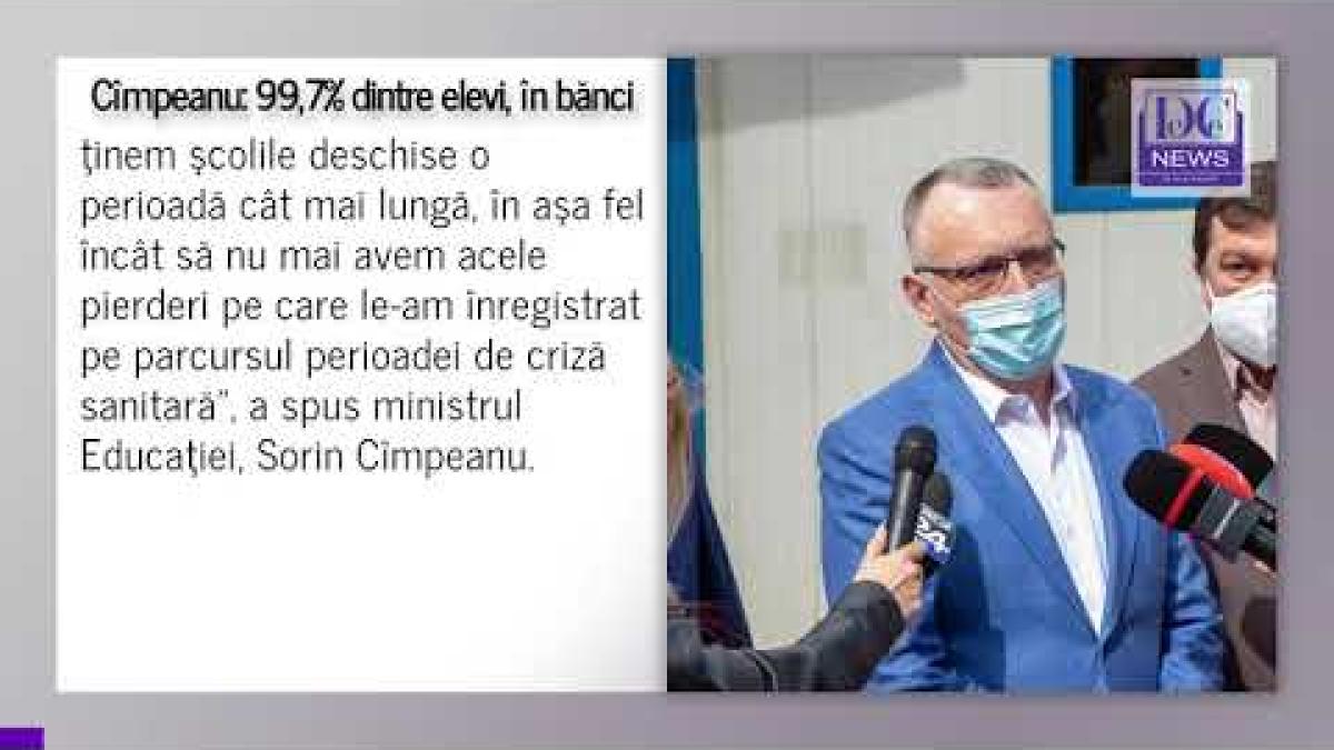 Cîmpeanu anunță că 99,7% dintre elevi încep școala fizic