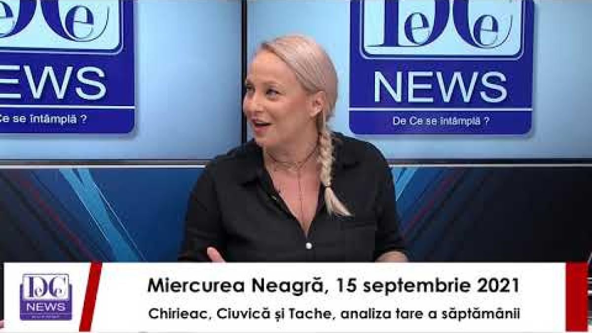 Miercurea Neagră, 15 septembrie 2021. Chirieac, Ciuvică și Tache, analiza tare a săptămânii