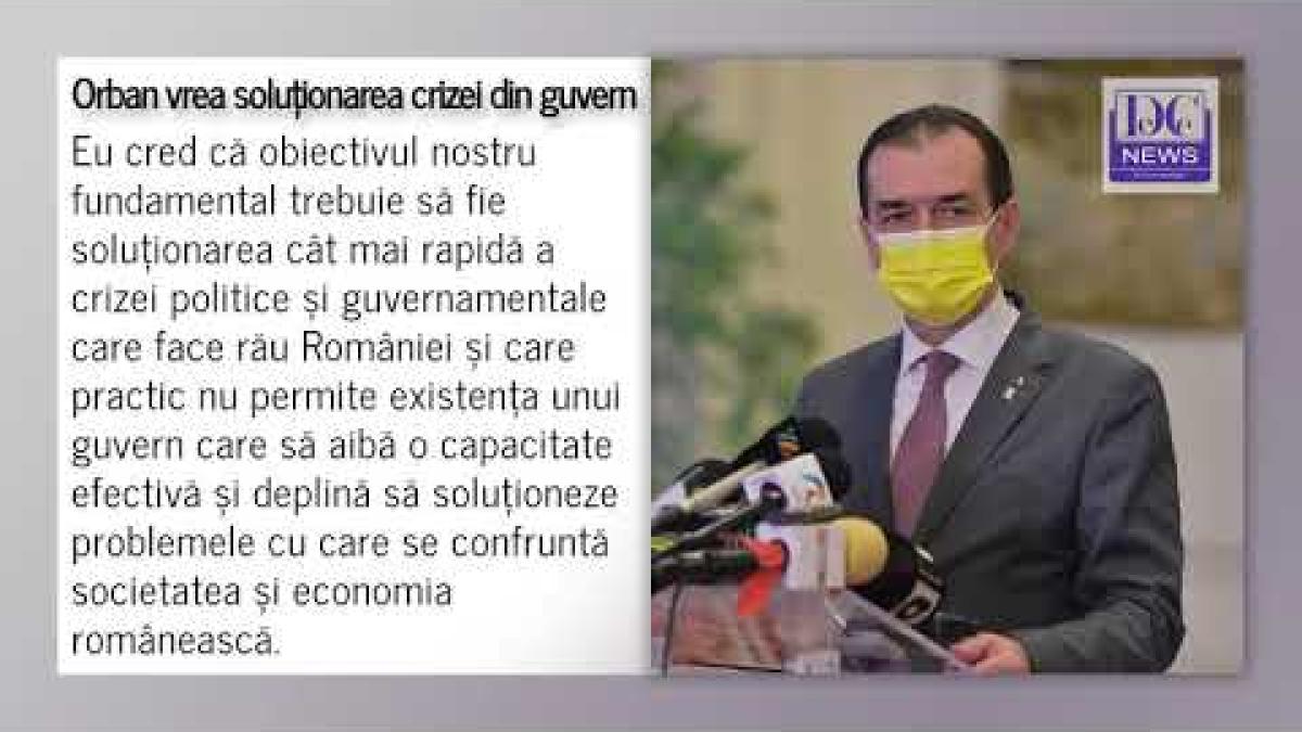 Orban vrea să plece Cîțu și să revină USR în guvern pentru soluționarea crizei în care se află țara