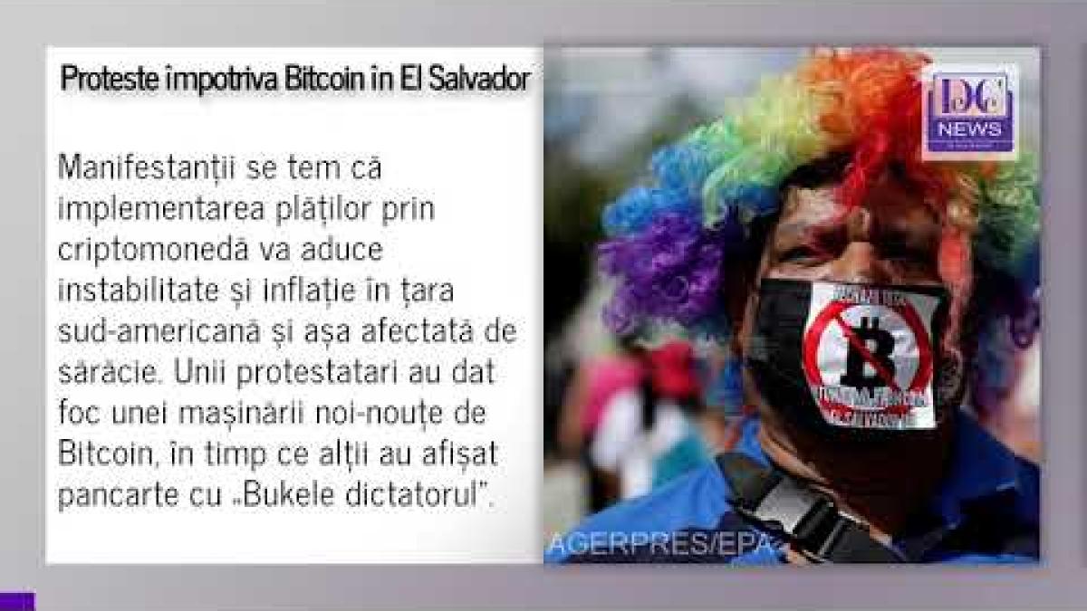 Proteste împotriva Bitcoin în El Salvador, țară care a adoptat oficial criptomoneda