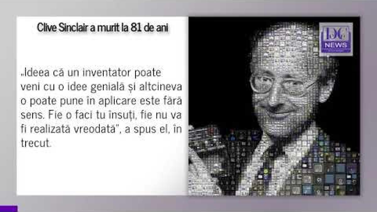 Sir Clive Sinclair, inventatorul calculatorului de buzunar, a murit