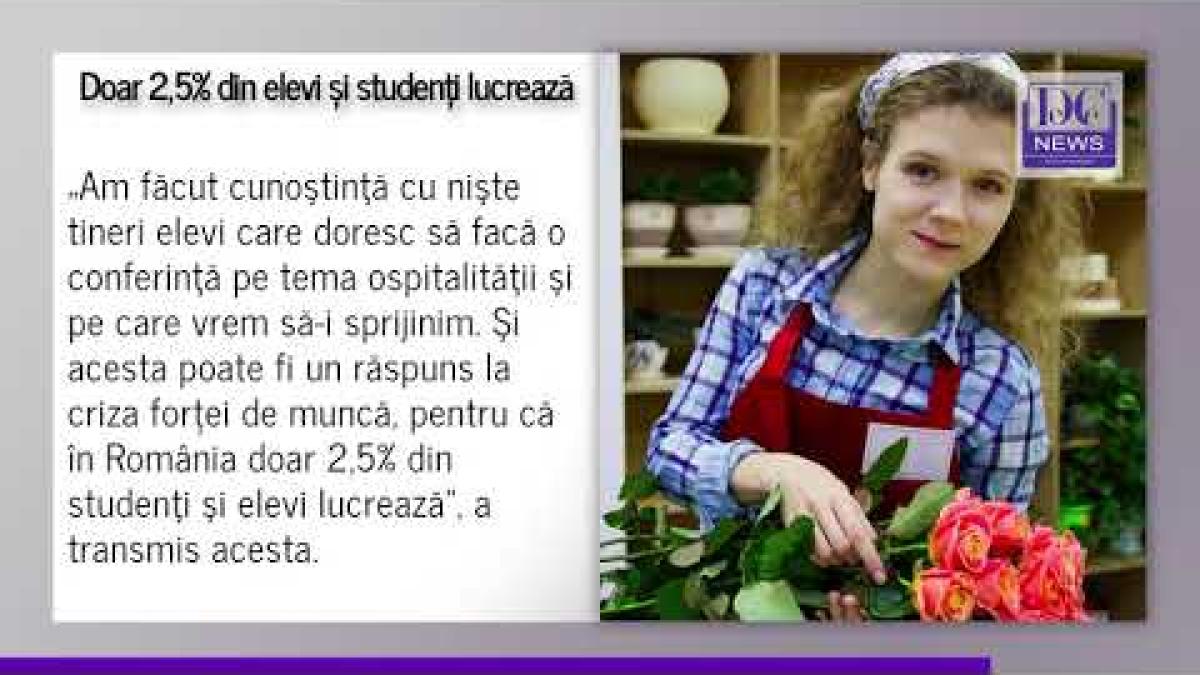 Doar 2,5% din elevii și studenții români lucrează în timpul școlii, de șapte ori sub media europeană