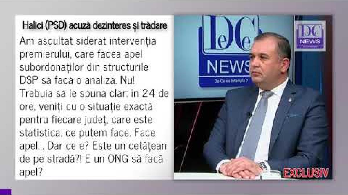 Halici (PSD), despre conducerea țării și criza sanitară: „Vorbim despre dezinteres și trădare”