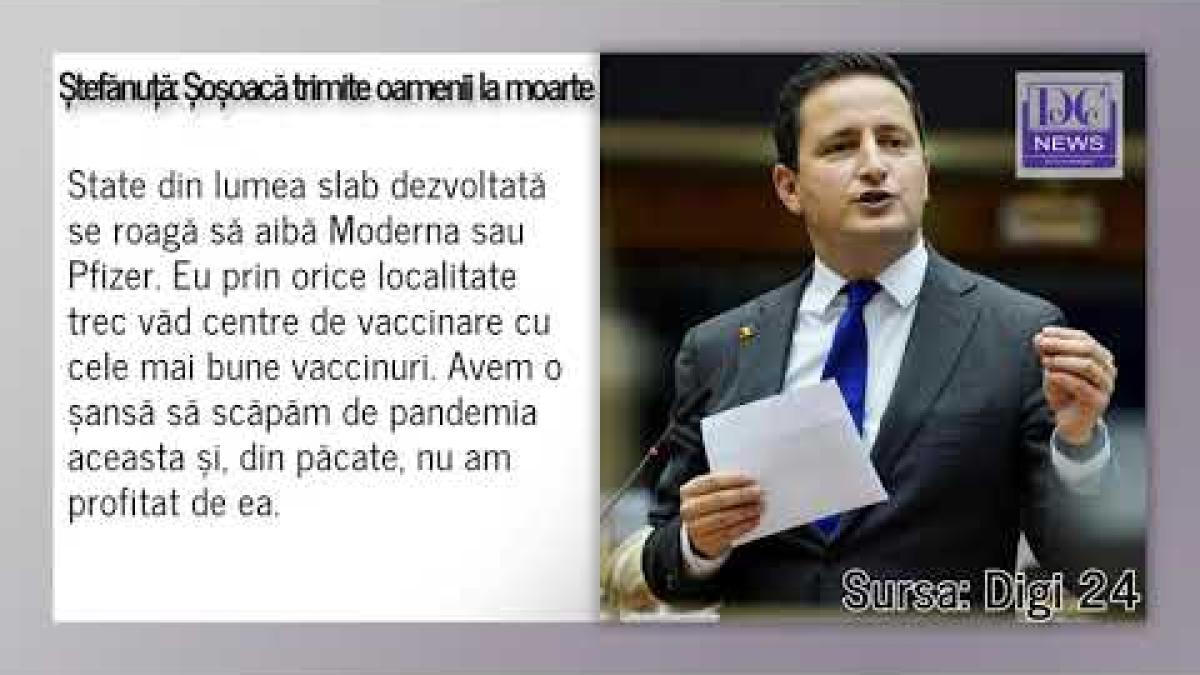 Nicu Ștefănuță: Ce fac Șoșoacă și alții este criminal. Negând știința, ei trimit oameni la moarte