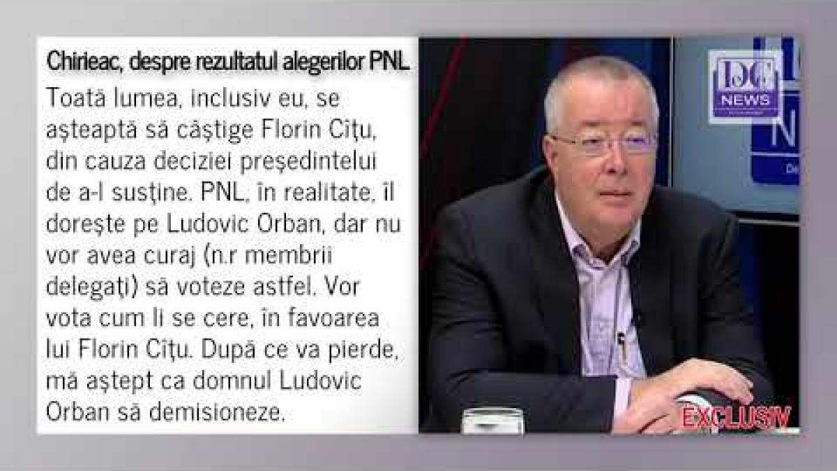 Bogdan Chirieac, analiza momentului despre Congresul PNL