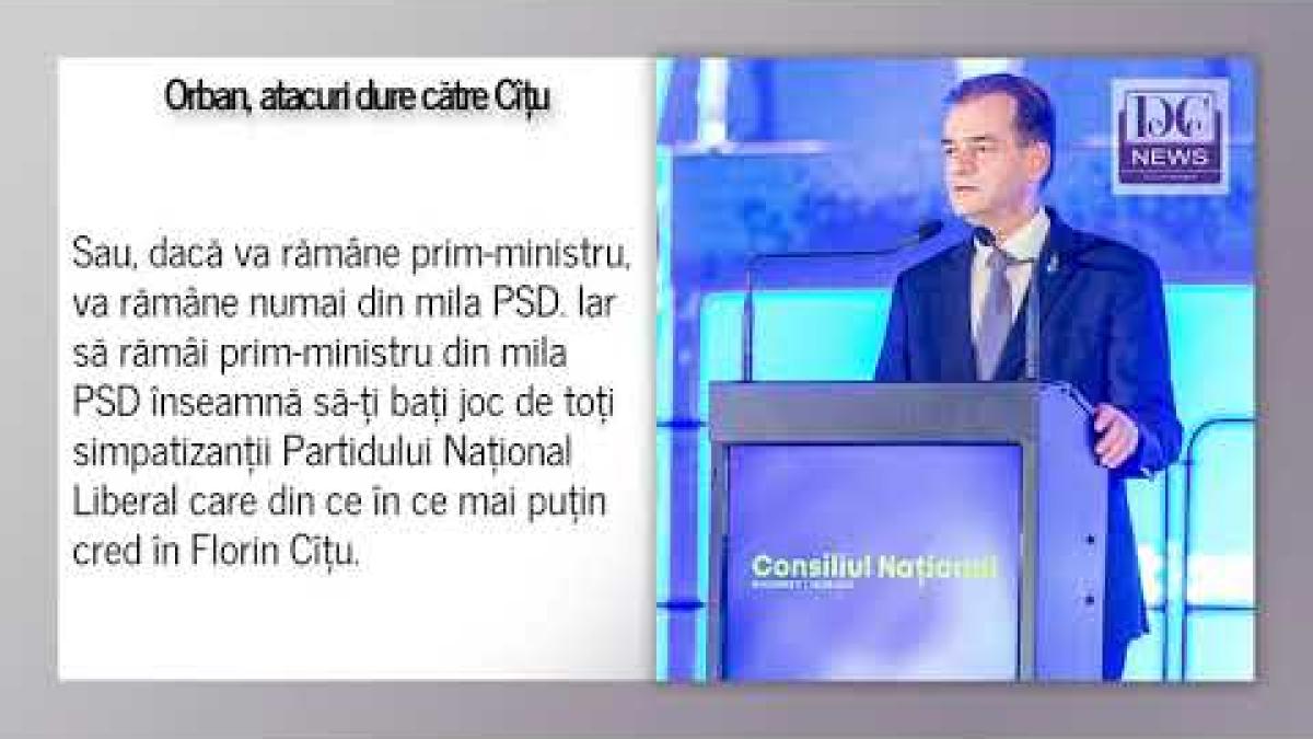 Orban, lovitură sub centură pentru Cîțu. „Va rămâne prim-ministru doar cu mila PSD”