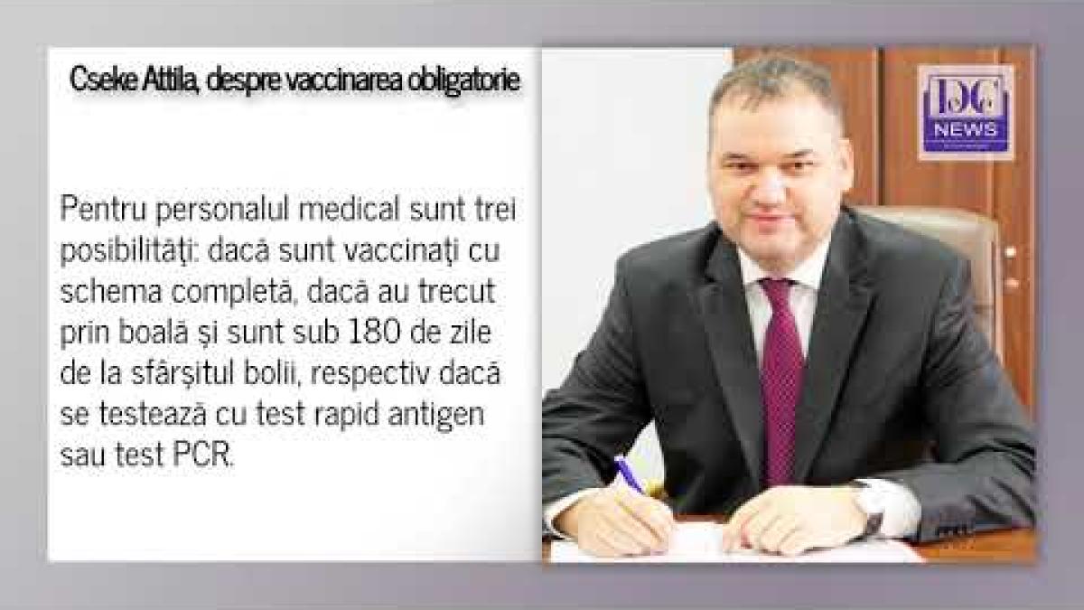 Certificatul verde, OBLIGATORIU în sistemul medical. Cseke Attila anunţă sancţiunile