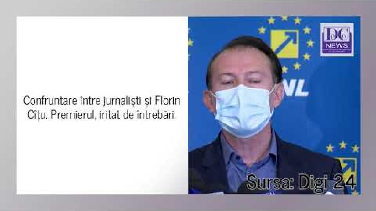 Cîțu, confruntare cu jurnaliștii. Premierul, scos din sărite de întrebările insistente