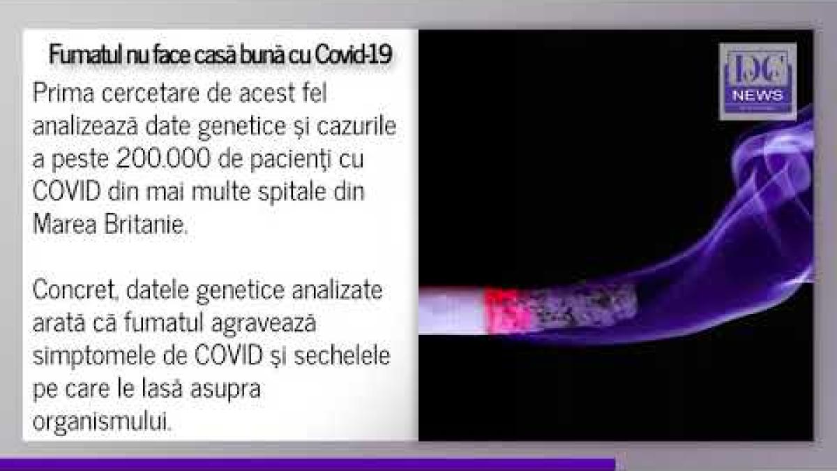 Fumatul și Covid-19 nu fac casă bună. Nu doar că agravează boala, ci poate duce la deces